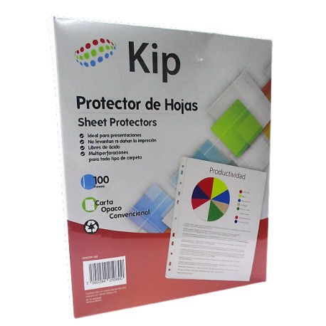 MICA PROTECTOR DE HOJAS CARTA OPACO CON 100 PIEZAS