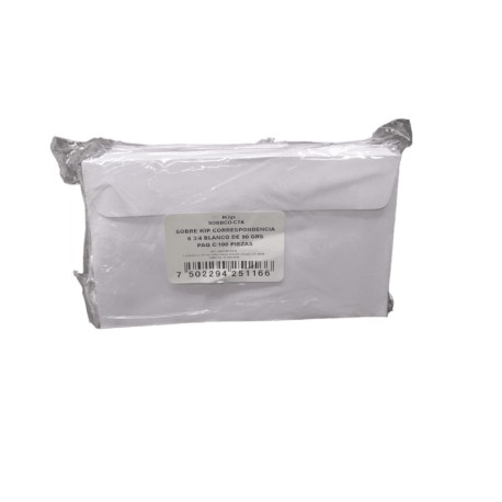 SOBRE BLANCO PARA CORRESPONDENCIA CARTA SIN VENTANA