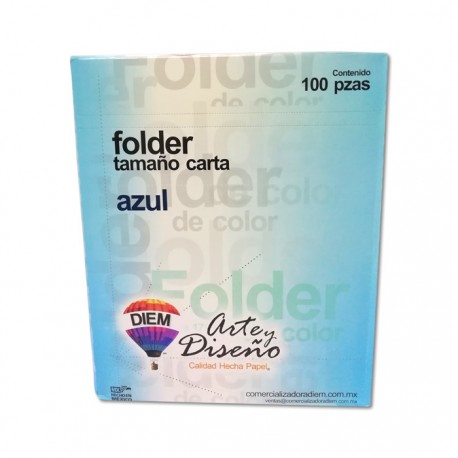 FOLDER TAMAÑO CARTA COLOR AZUL