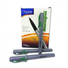 MARCADOR PERMANENTE FINO VERDE