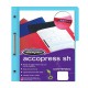 FOLDER CON BROCHE 8 CMS TAMAÑO CARTA AZUL CLARO