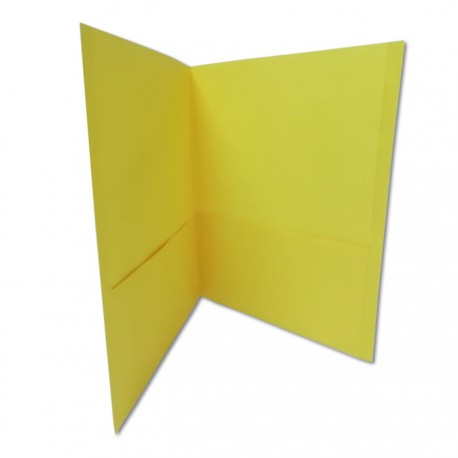 FOLDER TAMAÑO CARTA DOBLE SOLAPA COLOR AMARILLO