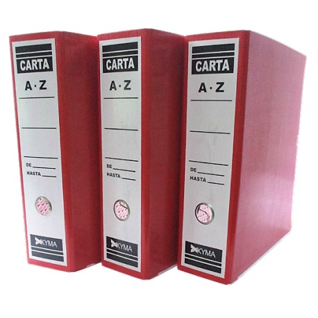 REGISTRADOR KYMA TAMAÑO CARTA COLOR ROJO