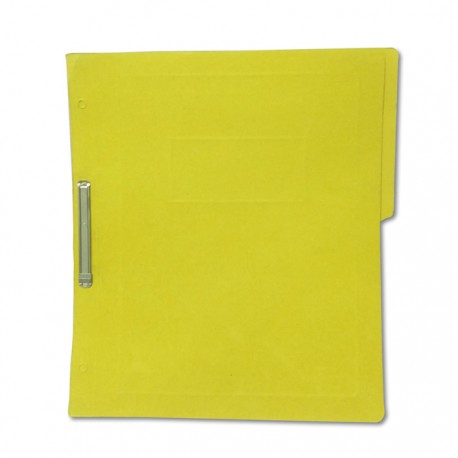 FOLDER CON BROCHE 8 CMS TAMAÑO CARTA AMARILLO