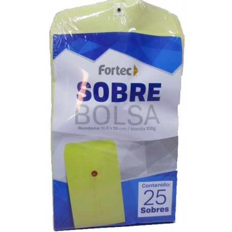 SOBRE BOLSA CON RONDANA MANILA ESQUELA