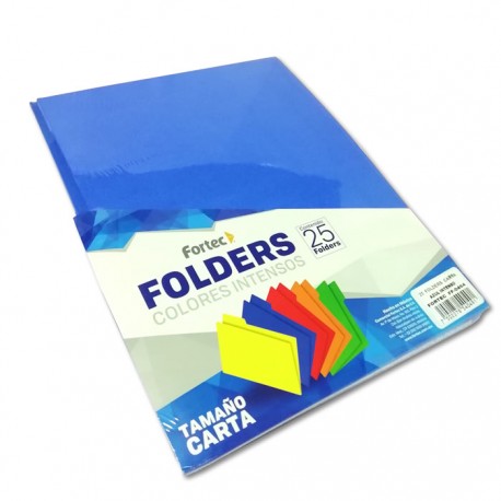 FOLDER TAMAÑO CARTA COLOR AZUL INTENSO