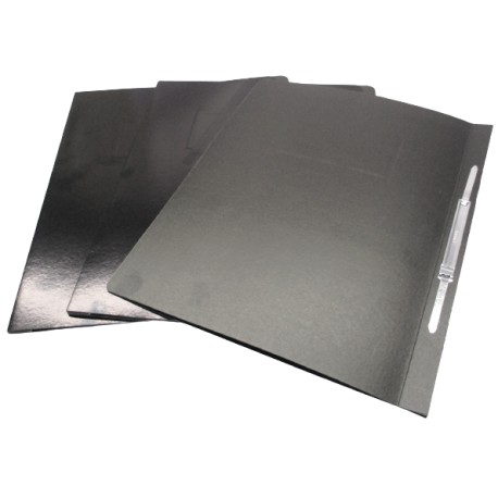 FOLDER CON BROCHE 8 CMS TAMAÑO CARTA NEGRO